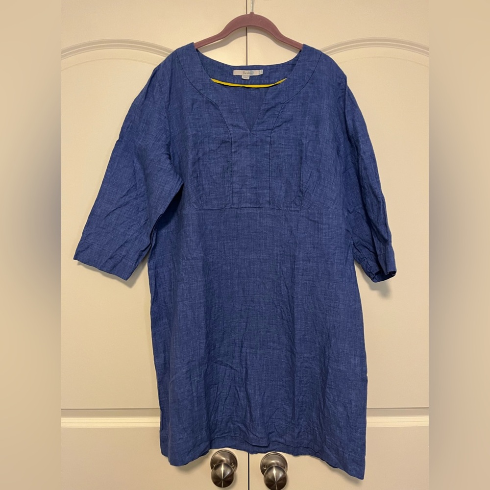 Boden Blue linen dress